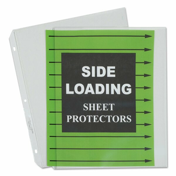 C-Line Products Sheet Protector, Side-Load, PK50 62313